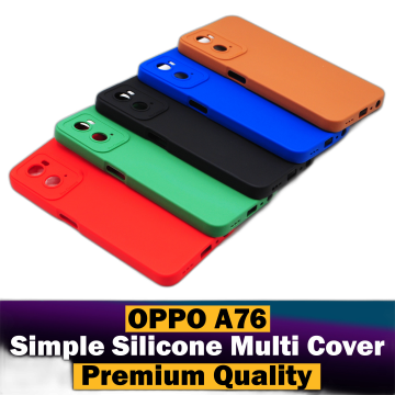 Oppo A96 Multicolour Soft Plain Case Mobile Cover - Image 2