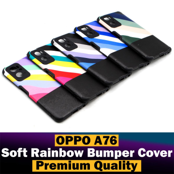 Oppo A96 Rainbow Bumper Camera Protection Cover - Image 2