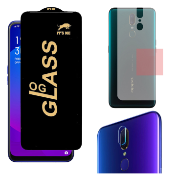 Oppo F11 3-in-1 Kit: OG Glass + Carbon Back Camera Protector - Image 2