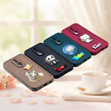 Oppo F11 Cute Kitty Blinking Lights Soft Mobile Cover - Image 2