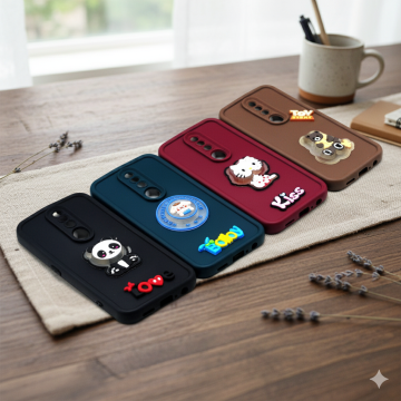 Oppo F11 Pro Cute Kitty Blinking Lights Soft Colorful Mobile Cover - Image 2
