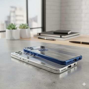 Oppo F15 Soft Multi Chrome Border Camera Protection Mobile Cover - Image 2