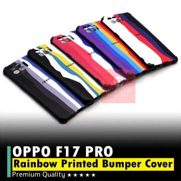 Oppo F17 Pro Rainbow Bumper Camera Protection Mobile Cover - Image 2