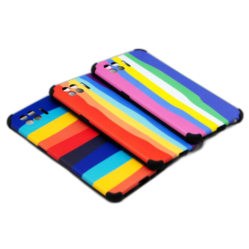 Oppo F17 Rainbow Bumper Camera Protection Mobile Cover - Image 2
