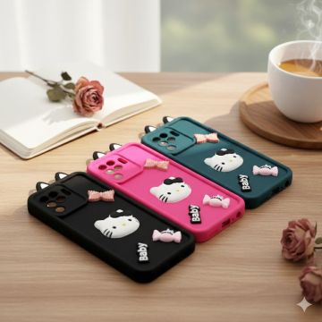 Oppo F19 Pro Fancy Kitty Case Sweet Style Cover - Image 2