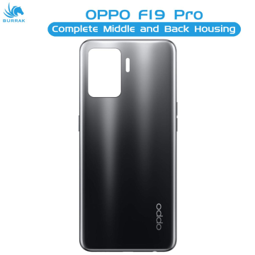 Oppo F19 Pro Housing Middle Frame With Side Button and Camera Lens Body Casing Replacement For F19 Pro - Black - Image 2