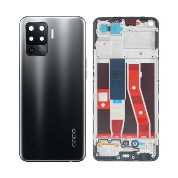 Oppo F19 Pro Rear Complete Body Casing Housing Replacement For F19 Pro - Black - Image 2