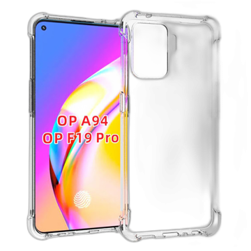 Oppo F19 Pro Transparent Extra Bumper Anti Shock Crystal Clear Case