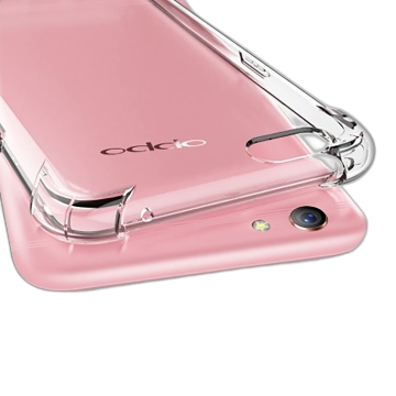 Oppo F1s Transparent Extra Bumper Anti Shock Soft Crystal Clear Case Mobile Cover
