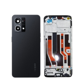 Oppo F21 Pro 4G Housing Middle Frame With Side Button and Camera Lens Complete Body Casing Replacement For F21 Pro 4G - Black - Image 2
