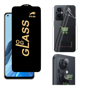Oppo F21 Pro 5G 360¬∞ Clear Kit: OG Glass + Back Jelly Camera Guard - Image 2