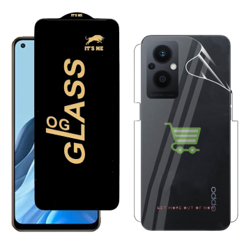 Oppo F21 Pro 5G Protection Pack: OG Glass + Clear Back Jelly Film - Image 2