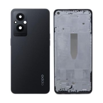 Oppo F21 Pro 5G Rear Complete Body Casing Housing Replacement For F21 Pro 5G - Black - Image 2