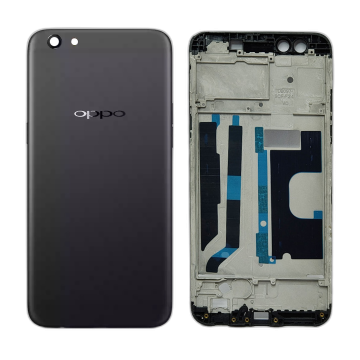 Oppo F3 Rear Complete Body Casing Housing With Camera Lens Replacement For Oppo F3 - Black - Image 2