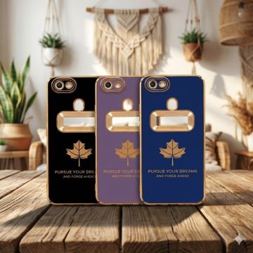 Oppo F5 Golden Border Soft Multi Camera Protection Mobile Cover