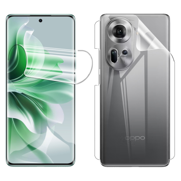 Oppo Reno 11 Front & Back Protection Clear Jelly Soft Ultra Clear Jell For Oppo Reno 11 - Image 2
