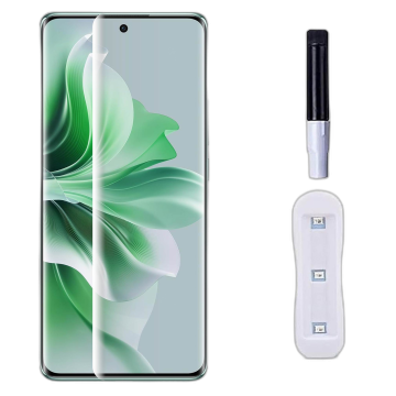 Oppo Reno 11 Front UV Tempered Glass Protector For Fully Curved Glass For Oppo Reno 11 - Image 2