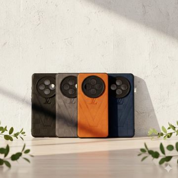 Oppo Reno 12F Back Cover Leather Style Soft Case For Oppo Reno 12F - Image 2
