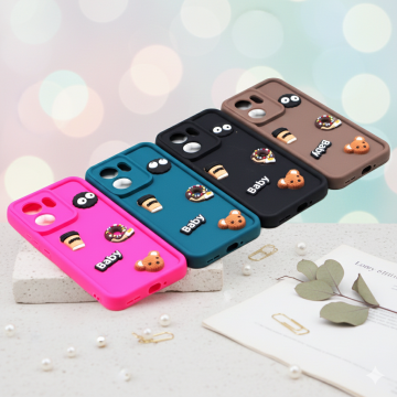 Oppo Reno 13F Soft Kitty Multicolour Mobile Cover