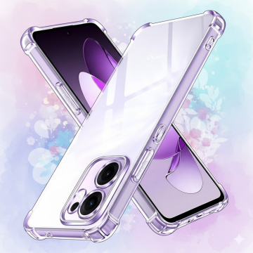 Oppo Reno 13F Transparent Extra Bumper Anti Shock Soft Crystal Clear Cover - Image 2
