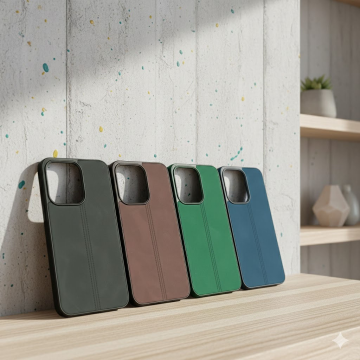 Oppo Reno 14F Luxury Leather Stuff Back Cover - Image 2