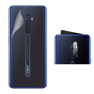 Oppo Reno 2 Clear Back Kit: Jelly Film + Camera Lens Protector - Image 2