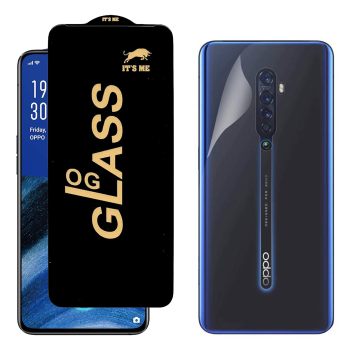 Oppo Reno 2 Protection Pack: OG Glass + Clear Back Jelly Film - Image 2