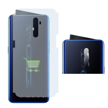 Oppo Reno 2 Rear Combo: Carbon Fiber Skin + Camera Lens Protector - Image 2