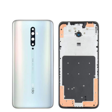 Oppo Reno 2F Housing Middle Frame With Side Button and Camera Lens Complete Body Casing Replacement For Reno 2F - White - Image 2