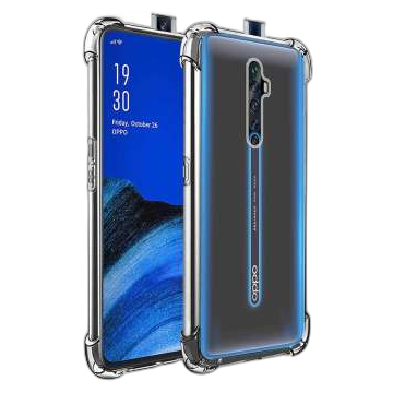 Oppo Reno 2F Transparent Extra Bumper Anti Shock Crystal Clear Case Mobile Cover - Image 2