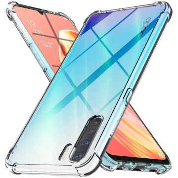 Oppo Reno 3 Back Cover Transparent Extra Bumper Anti Shock Soft Crystal Clear Case For Oppo Reno 3 - Image 2