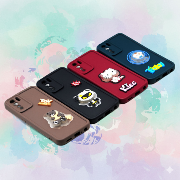 Oppo Reno 3 Cute Kitty Blinking Lights Soft Colorful Mobile Cover - Image 2