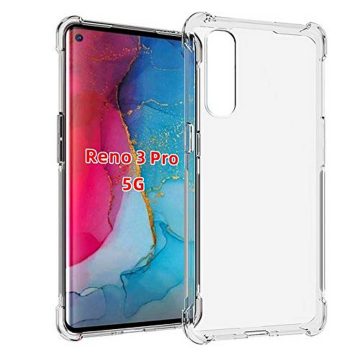 Oppo Reno 3 Pro 5G Soft Crystal Clear Anti Shock Bumper Cover
