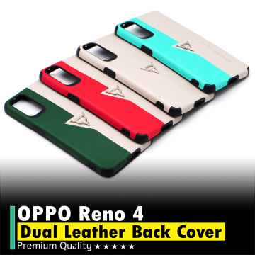 Oppo Reno 4 Back Cover Soft Dual Leather Case For Oppo Reno 4 - Image 2