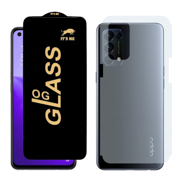 Oppo Reno 5 Combo: OG Glass Screen Protector + Carbon Back Skin - Image 2