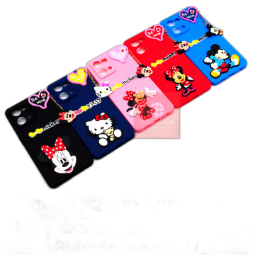 Oppo Reno 7 Hello Kitty Braslate Chain Soft Case Mobile Cover - Image 2
