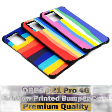 Oppo Reno 7 Rainbow Printed Bumper Camera Protection Cover - Image 2