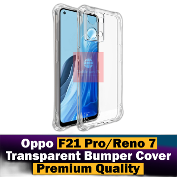Oppo Reno 7 Transparent Extra Bumper Anti Shock Soft Crystal Clear Case - Image 2