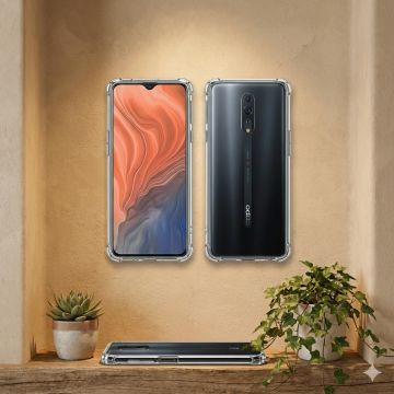 Oppo Reno Z Back Cover Transparent Extra Bumper Soft Crystal Clear Case Reno Z - Image 2