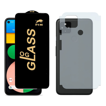 Pixel 4A 5G Combo: OG Glass Screen Protector + Carbon Back Skin - Image 2