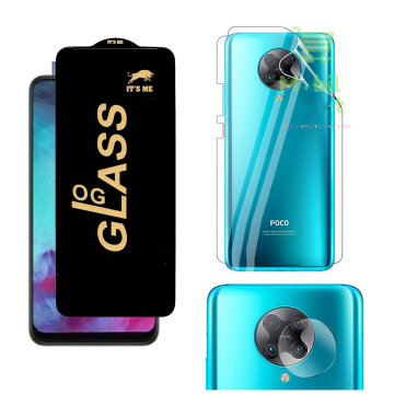 Poco F2 Pro 360¬∞ Clear Kit: OG Glass + Back Jelly Camera Guard - Image 2