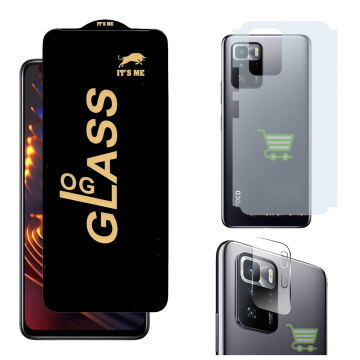 Poco X3 GT 3-in-1 Kit: OG Glass + Carbon Back Camera Protector - Image 2