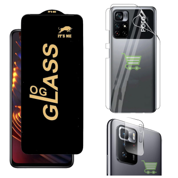 Poco X3 GT 360¬∞ Clear Kit: OG Glass + Back Jelly Camera Guard - Image 2