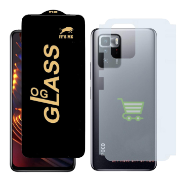 Poco X3 GT Combo: OG Glass Screen Protector + Carbon Back Skin - Image 2