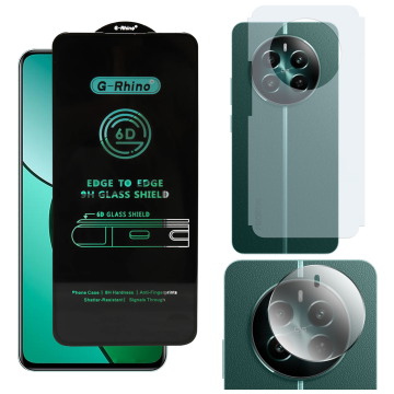 Realme 12 Plus 3-in-1 Kit: OG Glass + Carbon Back Camera Protector - Image 2