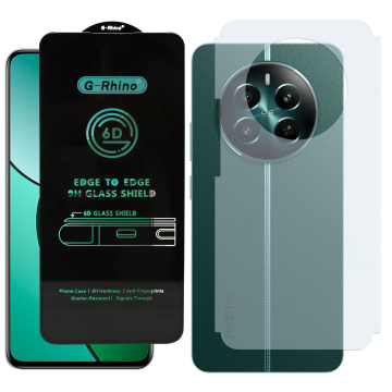 Realme 12 Plus Combo: OG Glass Screen Protector + Carbon Back Skin - Image 2