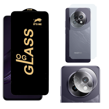 Realme 13 Plus 3-in-1 Kit: OG Glass + Carbon Back Camera Protector - Image 2