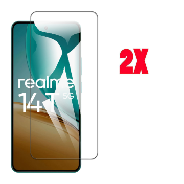 Realme 14T Glass Protector Polish Screen Tempered For - 2Pcs - Image 2