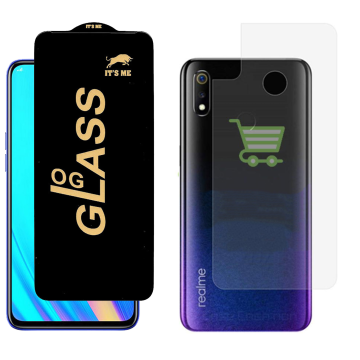 Realme 3 Pro Protection Pack: OG Glass + Clear Back Jelly Film - Image 2