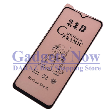 Realme 5 - Realme 5s - Realme 5i - Realme C3 Matte Ceramic Glass Protector For Realme 5 - Realme 5s - Realme 5i - Realme C3  - Image 2